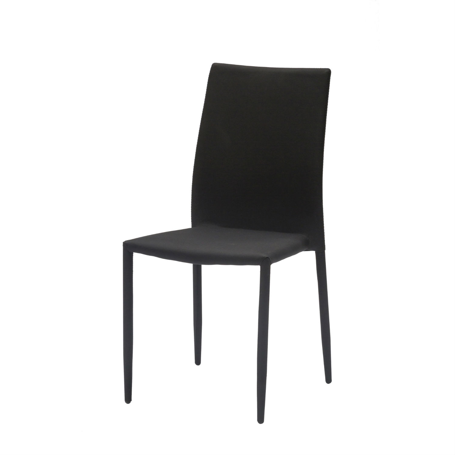 Sedia Moderna Per Soggiorno Rivestita In Tessuto Nero In Confezione Da 4 Pezzi (disponibile anche in altri colori)