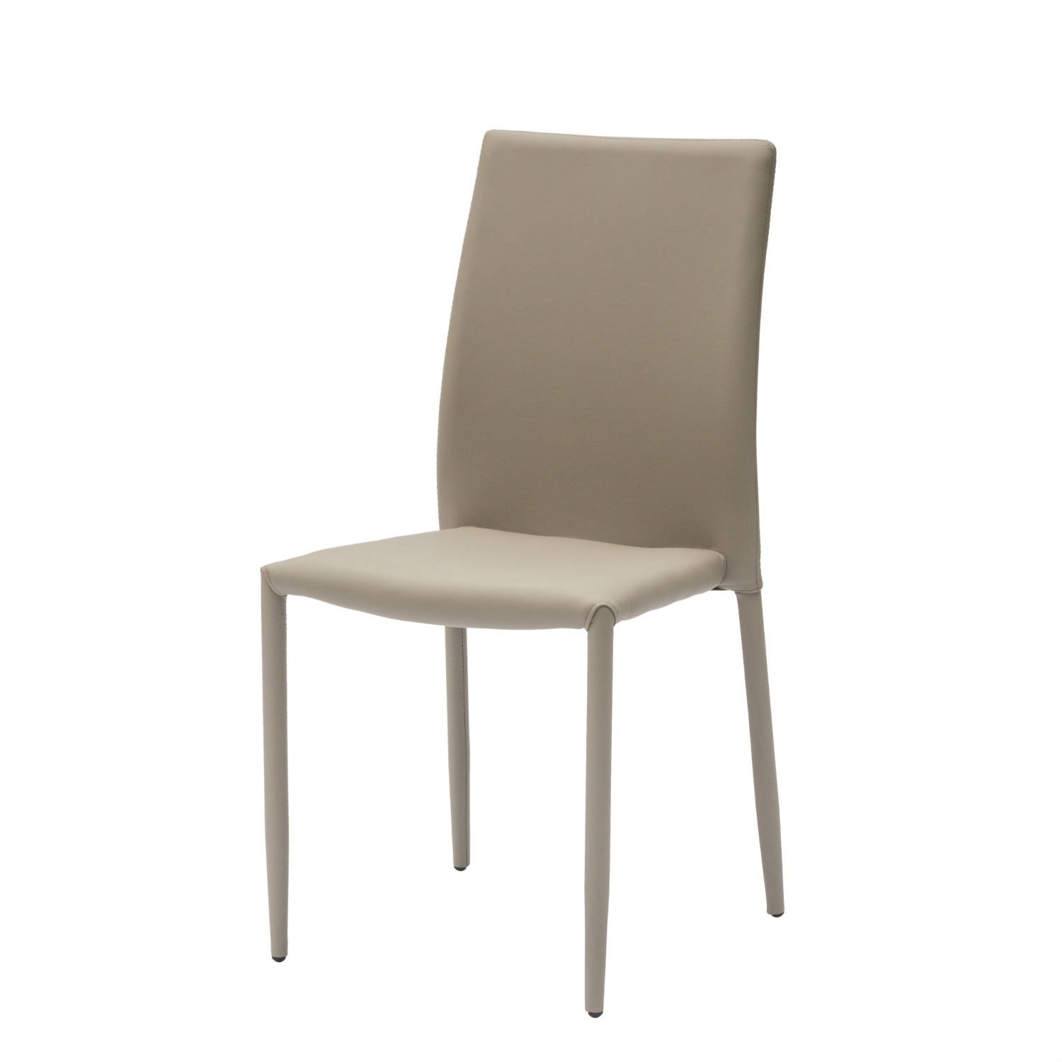 Sedia Con Rivestimento In Ecopelle Champagne Sedia Con Rivestimento In Ecopelle Champagne