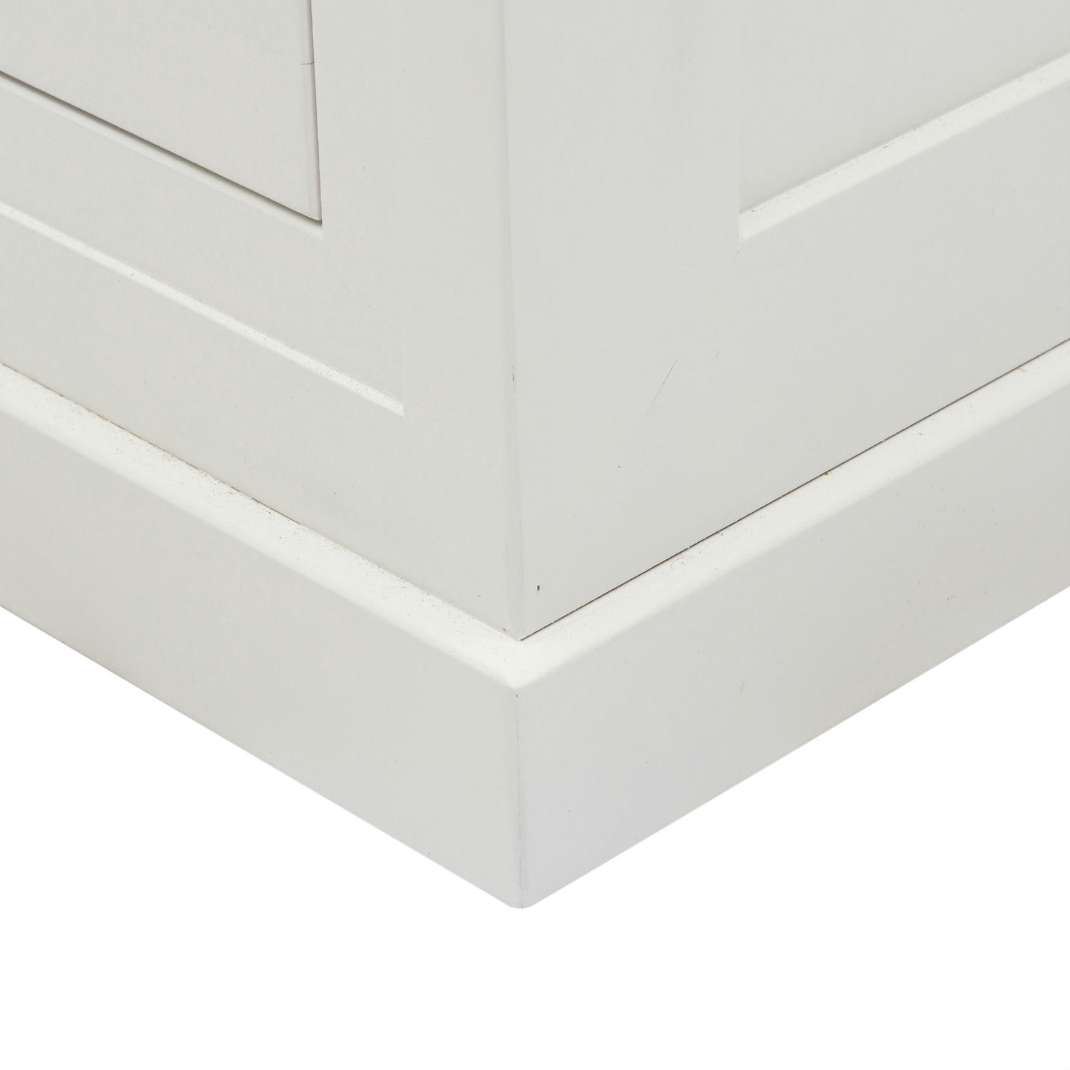 Set Di 2 Comodini URBNLIVING Stella – Legno Bianco, Piccoli, Con Cassetto E Ripiano, Dimensioni 41x39x28 Cm, Moderni - 6