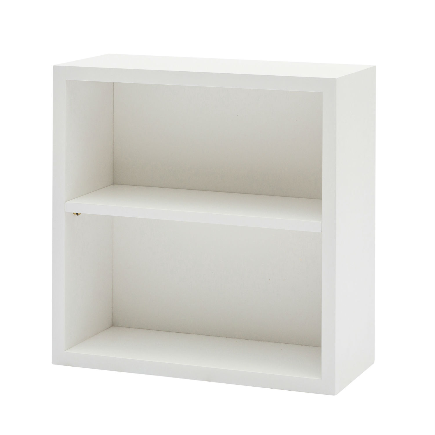 Mobile Box Quadrato In Legno Colore Bianco Laccato Cm. 40x40 Con 2 Vani (disponibile anche in altri colori)