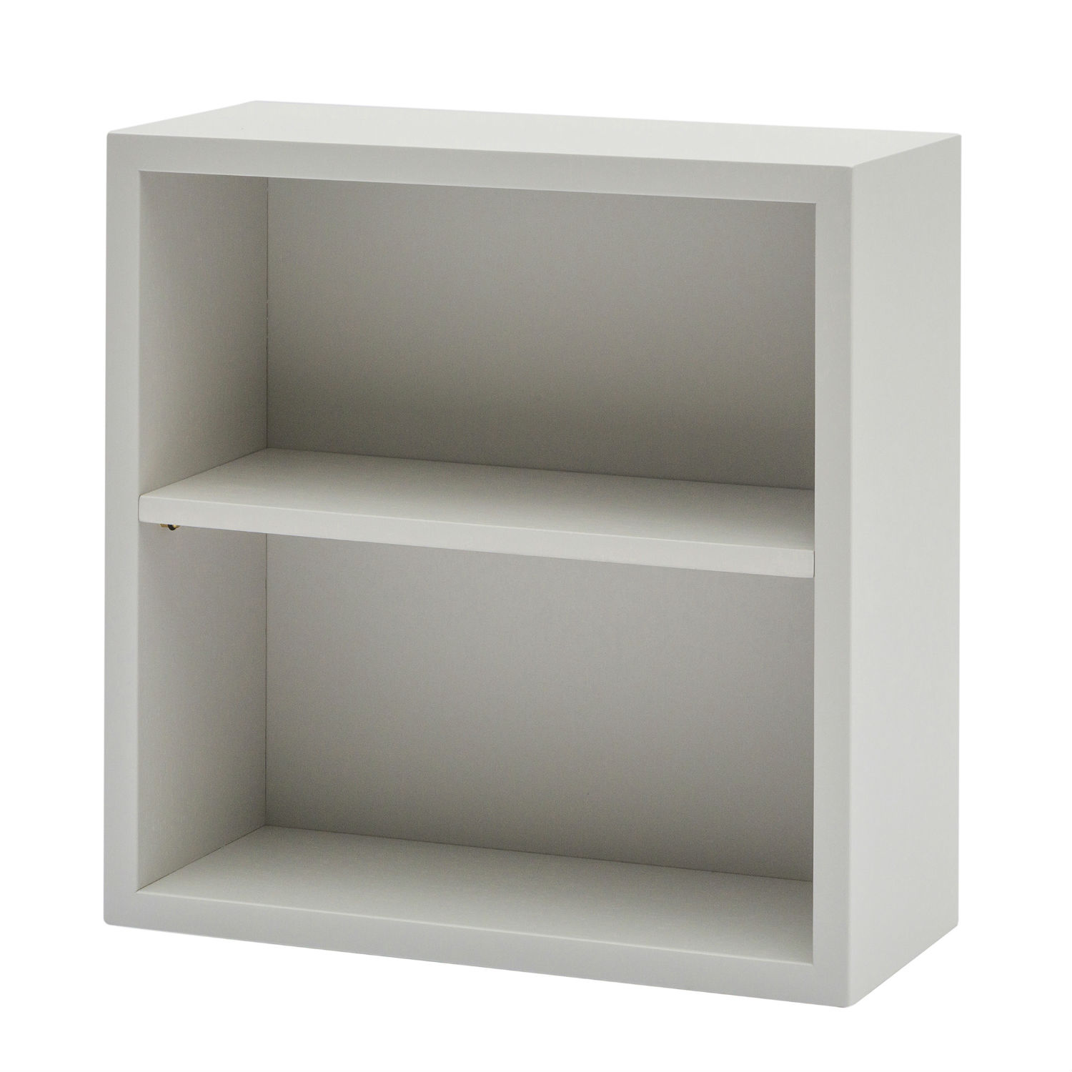 Mobile Box Quadrato In Legno Colore Grigio Laccato Cm. 40x40 Con 2 Vani (disponibile anche in altri colori)