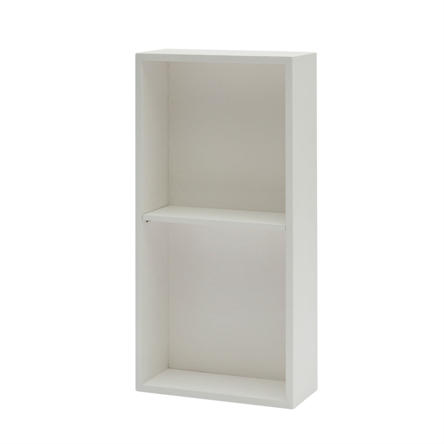 Mobile Box Rettangolare In Legno Colore Bianco Laccato Cm. 80x40 Con 2 Vani  (disponibile anche in altri colori)
