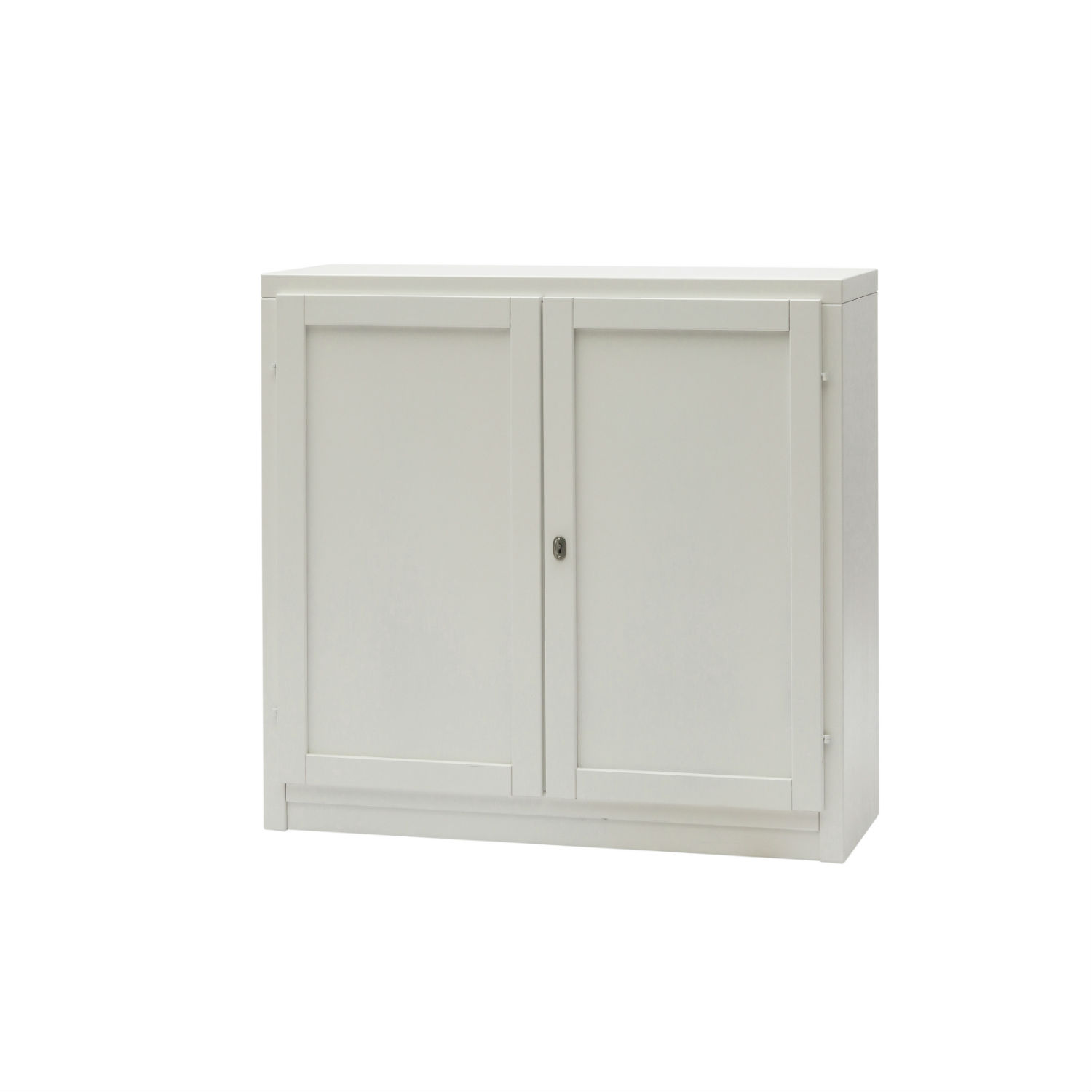 Mobile Moderno Multiuso In Legno Laccato Bianco A Due Ante
