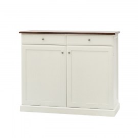 Credenza 2 Porte 2 Cassetti Bicolore