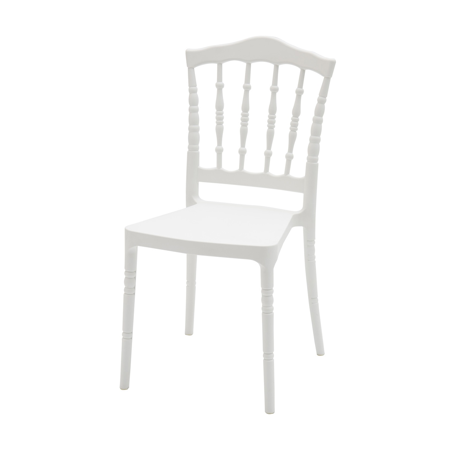 Sedia in Polipropilene Colore Bianco 6 Pezzi