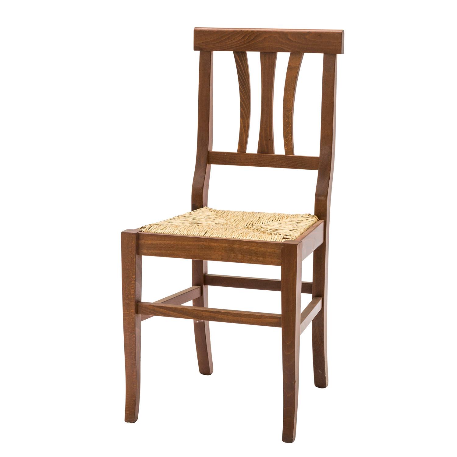 Sedia Arte Povera con Fondino in Paglia 2 Pezzi (disponibile anche seduta in legno)